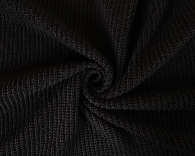 2.1M INDIGO REMNANT CHUNKY CABLE JUMPER KNIT FABRIC