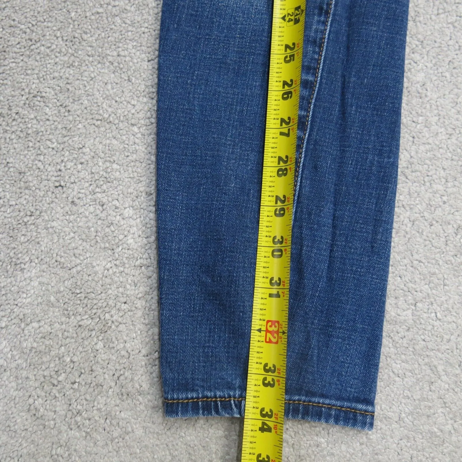 American Eagle Jeans Womens 2 Blue Skinny Leg Low Rise Super Stretch Outdoors