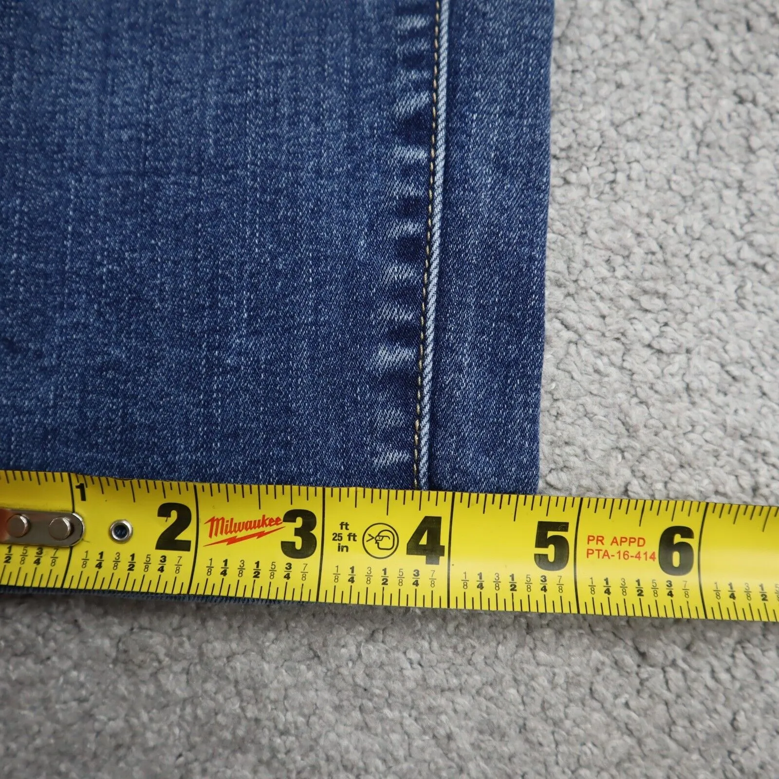 American Eagle Womens Jeans Skinny Leg Stretch Mid Rise Flat Front Blue Size 4