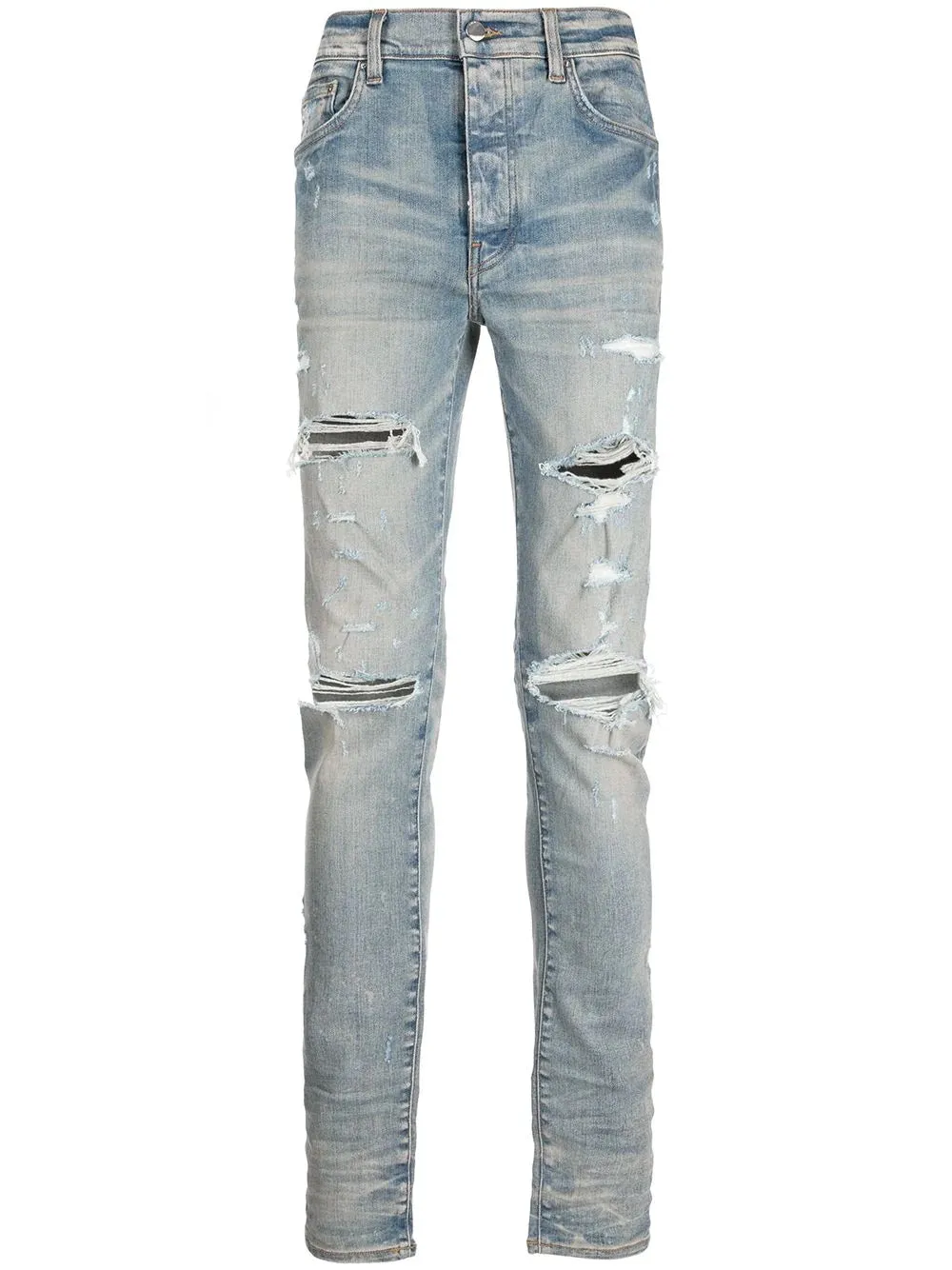 AMIRI DISTRESSED SKINNY JEANS