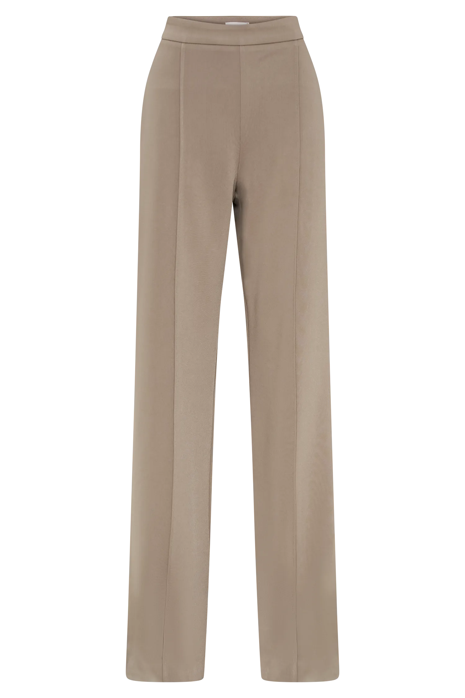 Antonia Pleated Wide Leg Pants - Mushroom