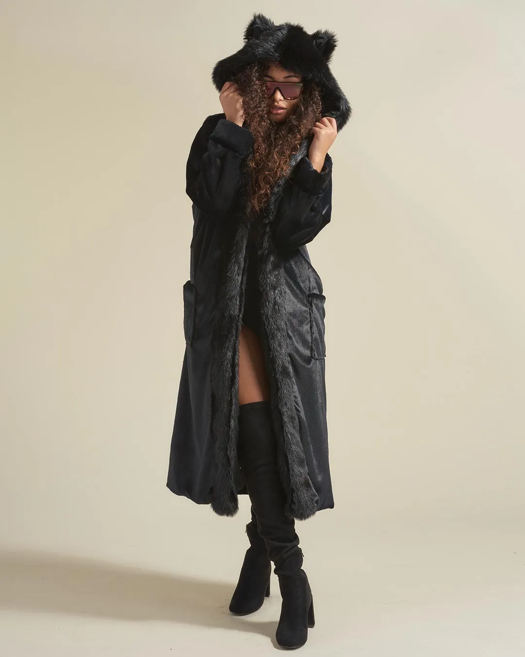 Black Panther Classic Faux Fur Style Robe | Women's