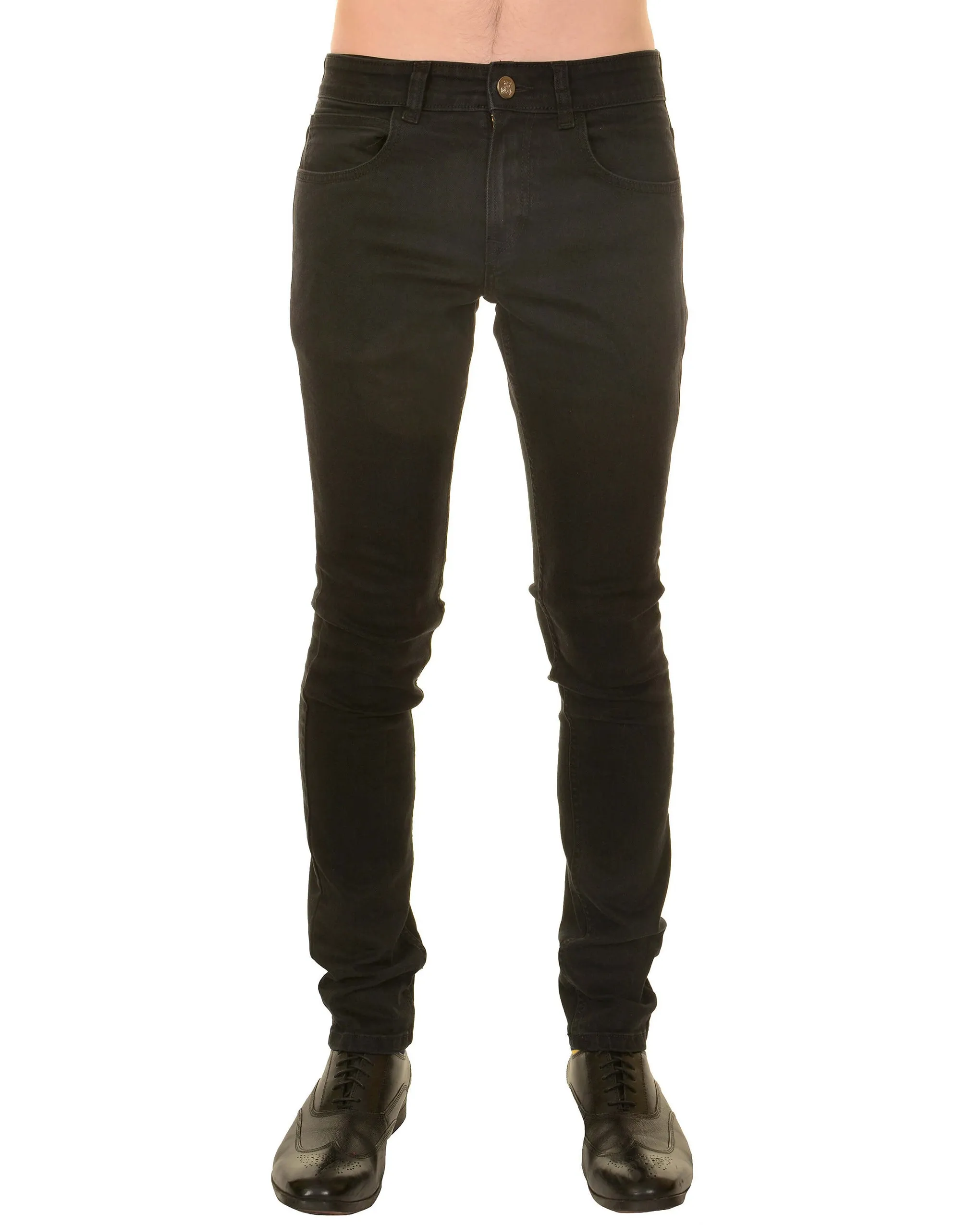 Black Stretch Denim Skinny Fit Jeans