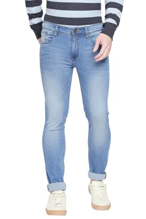 Blade Fit Faded Denim Stretch Jeans