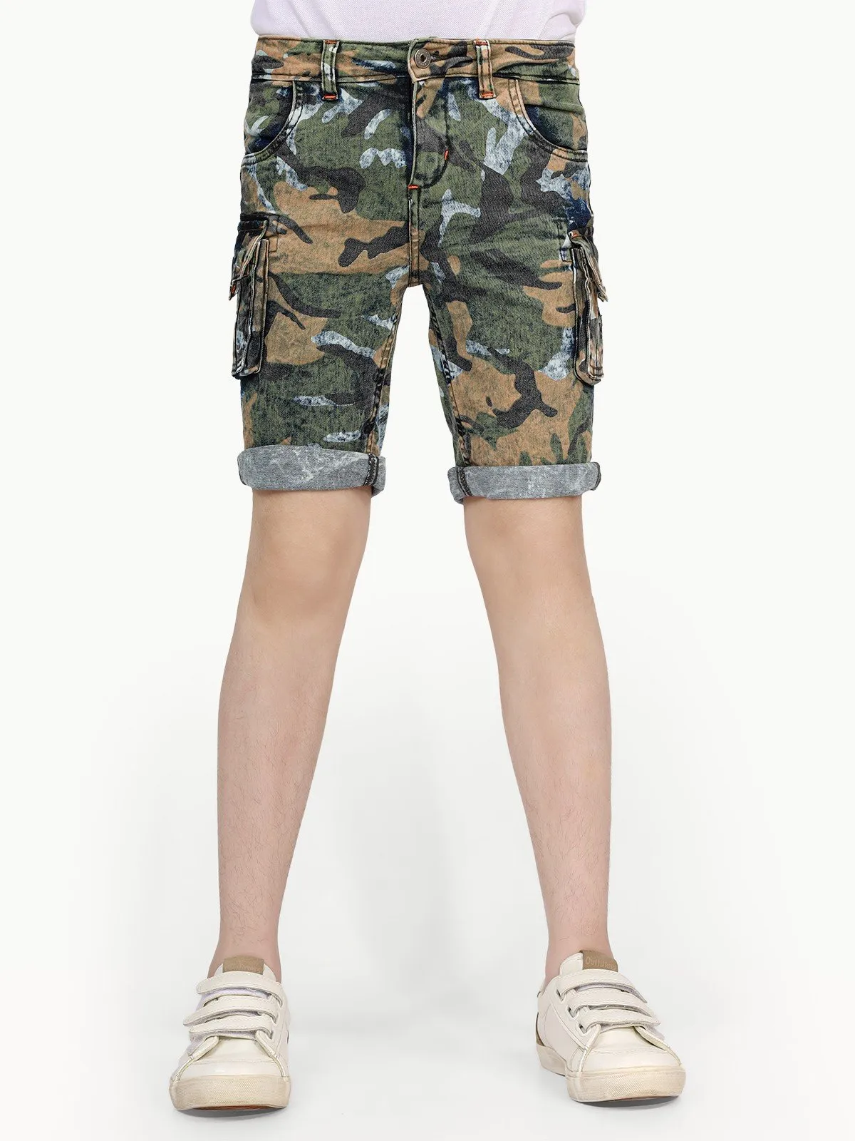 Boy's Blue Camo Shorts - EBBSW22-001