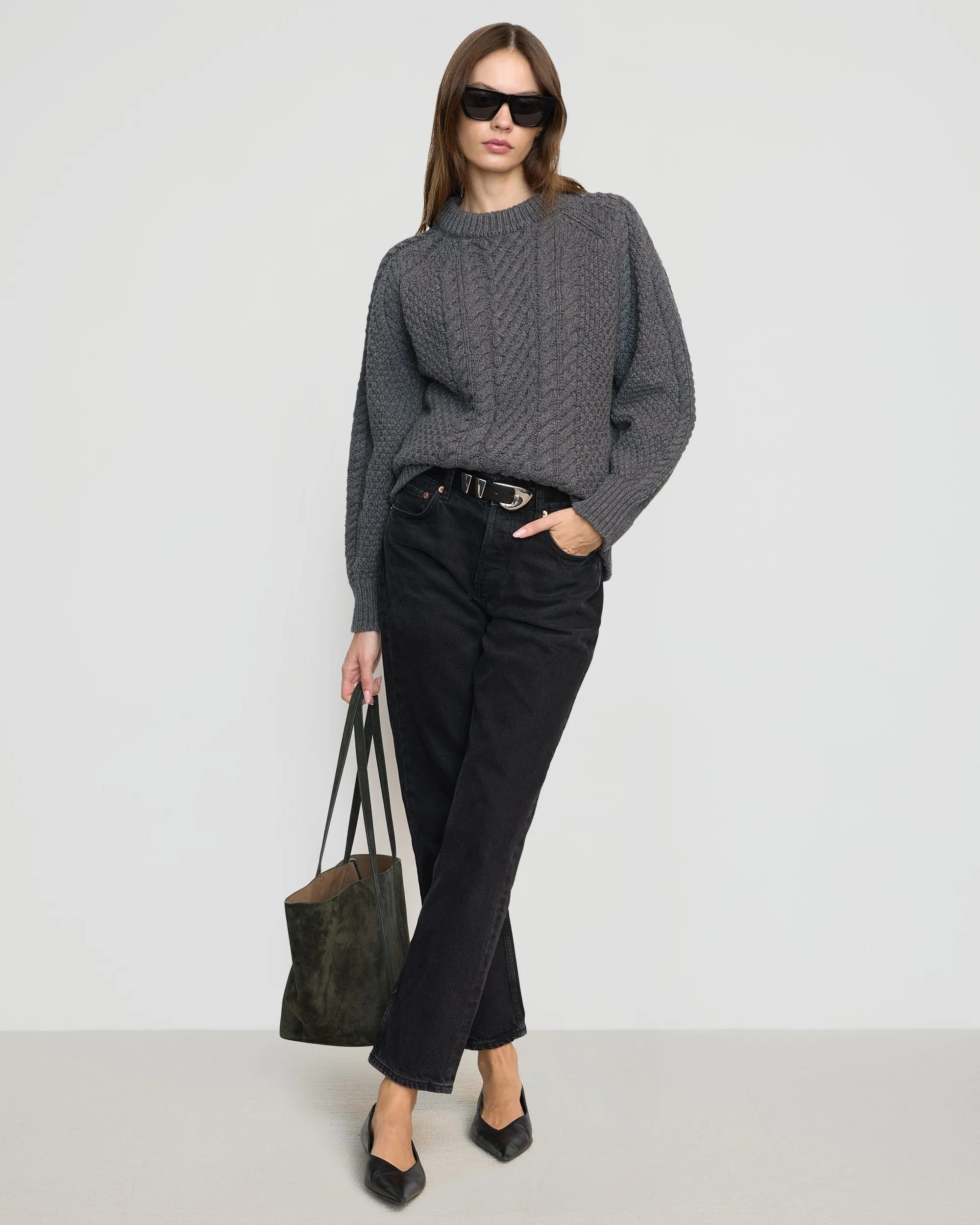 Brady Chunky Cable Knit Sweater