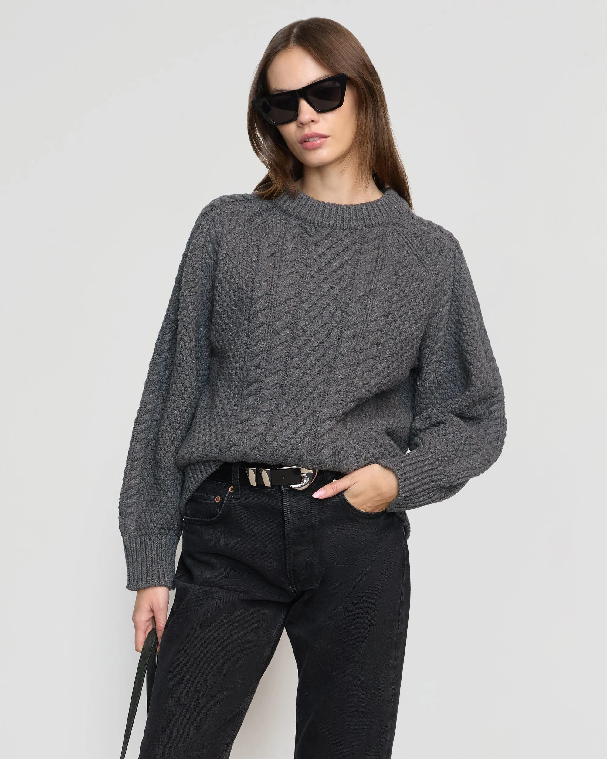 Brady Chunky Cable Knit Sweater