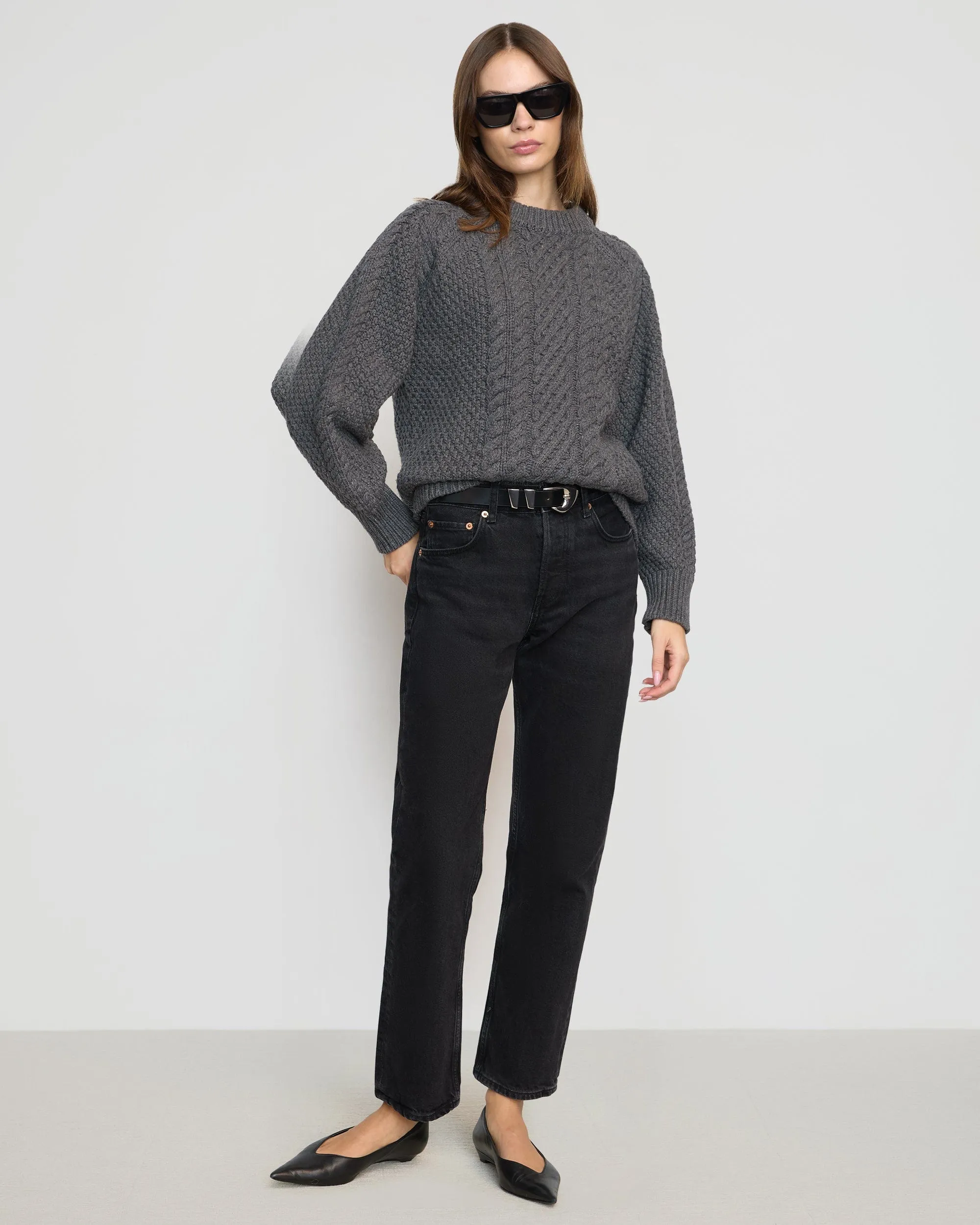 Brady Chunky Cable Knit Sweater