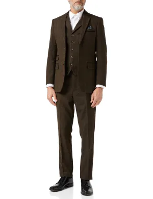 CALVIN - BROWN TWEED SUIT