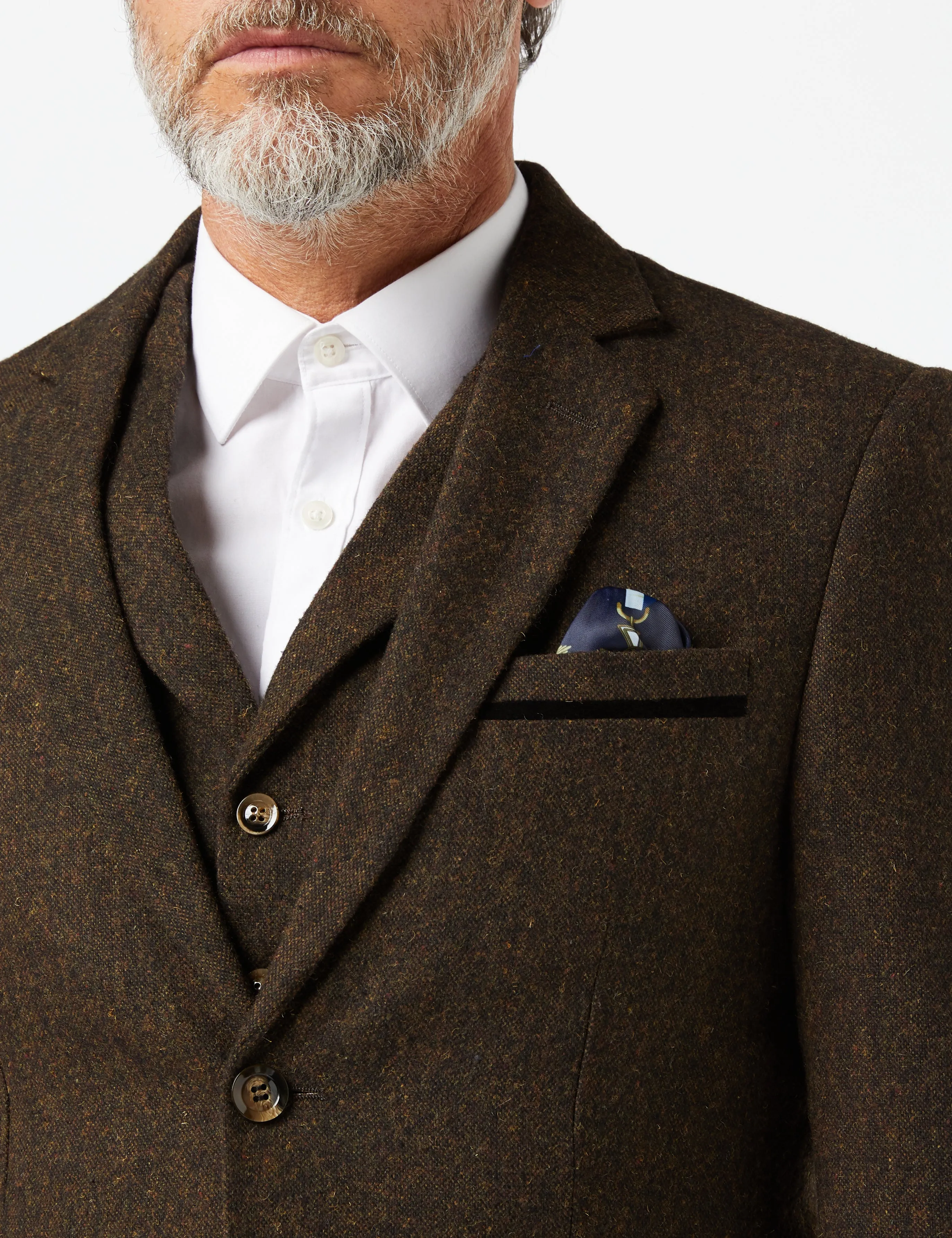 CALVIN - BROWN TWEED SUIT