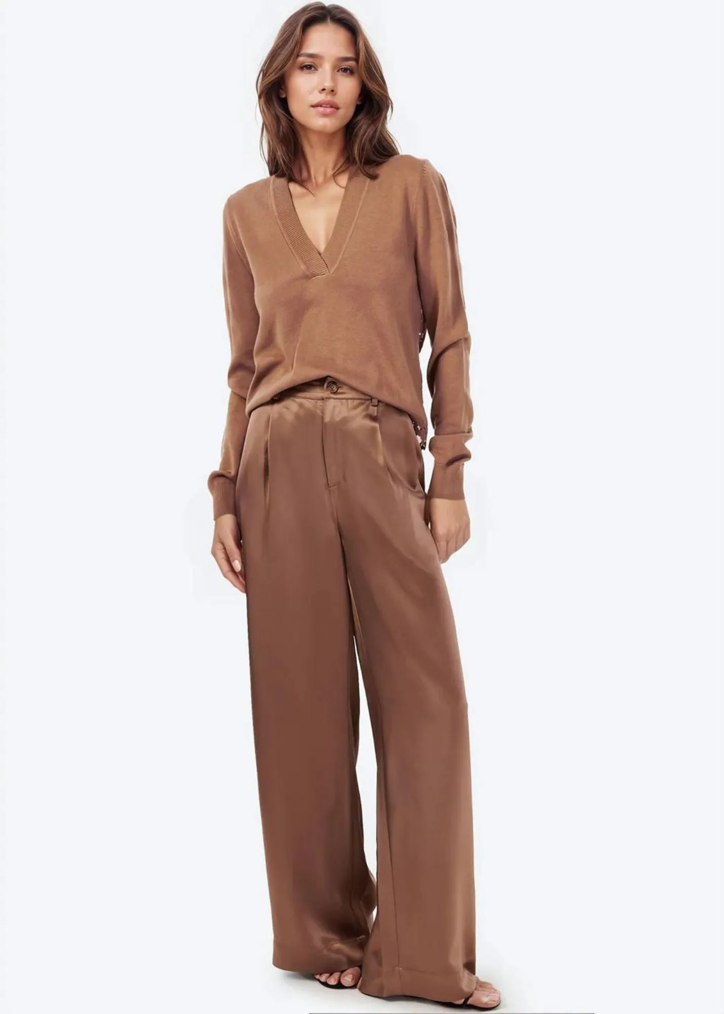 Camy Noura Wide Leg Pant Nutshell