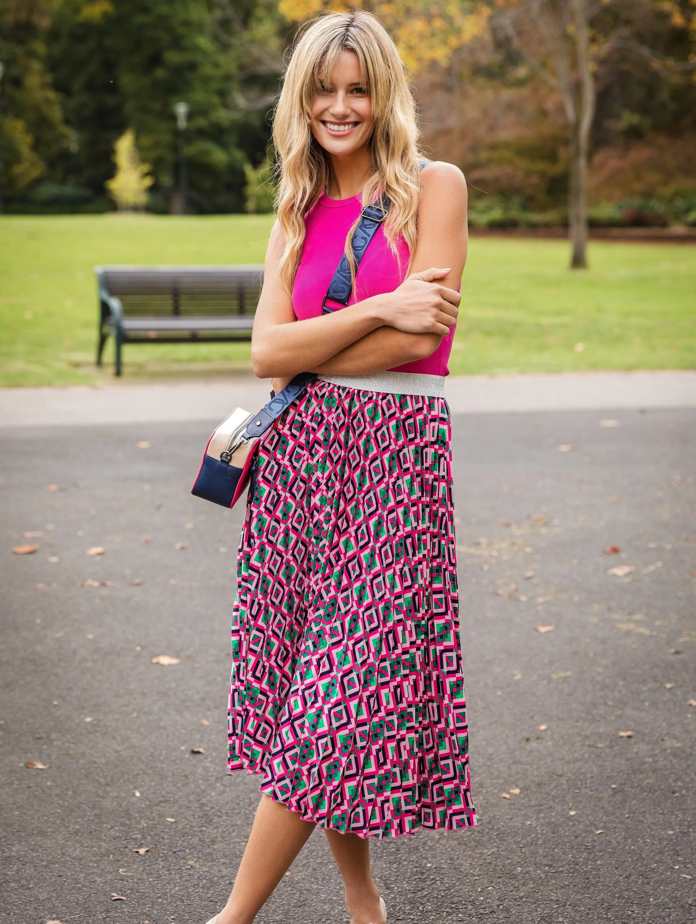 Celine Skirt - Retro Print