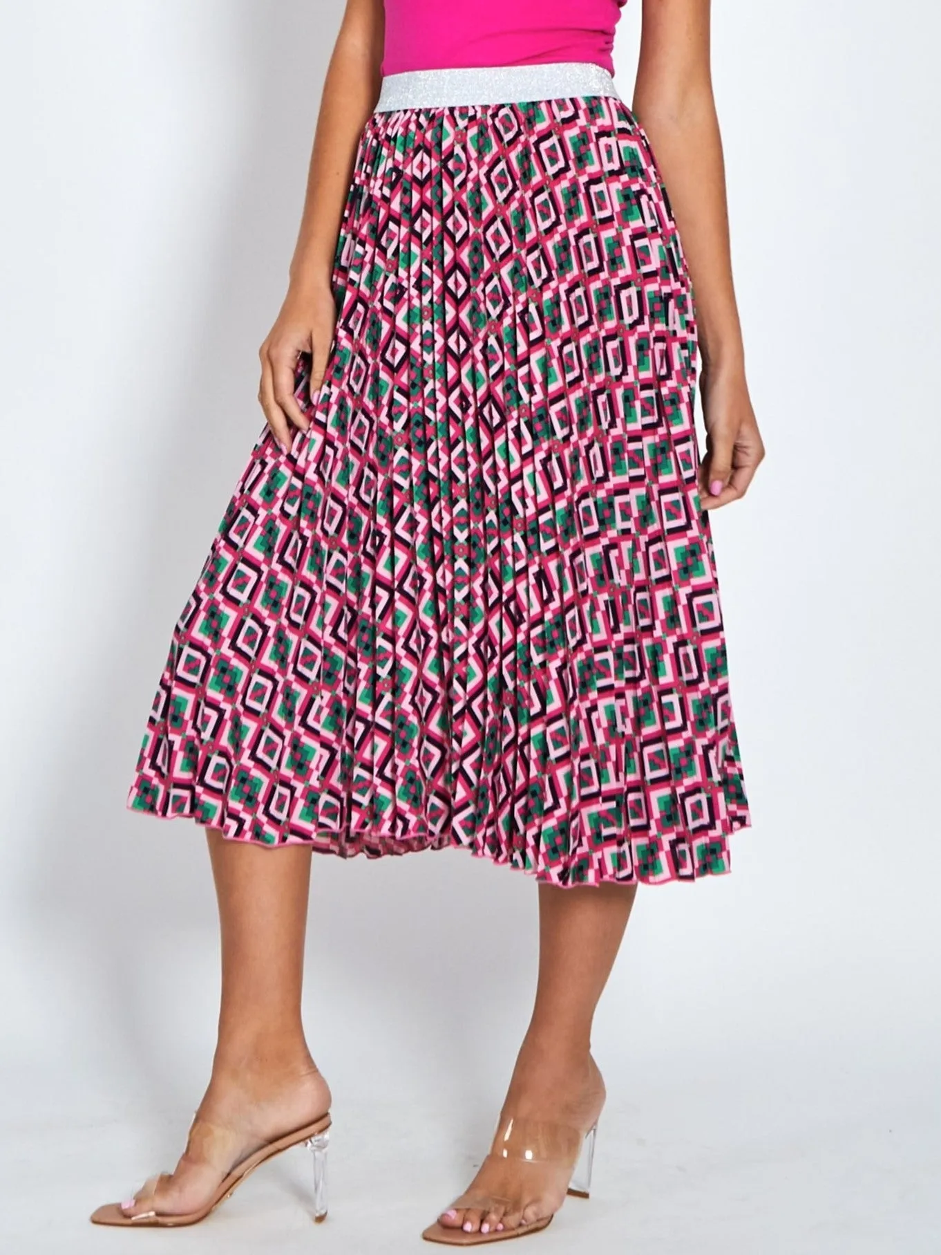 Celine Skirt - Retro Print