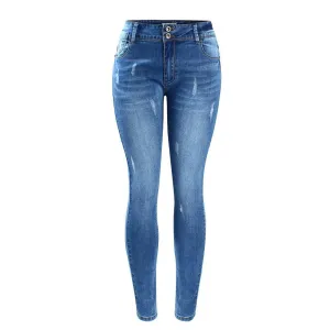 Classic Blue Stretch Skinny Jeans