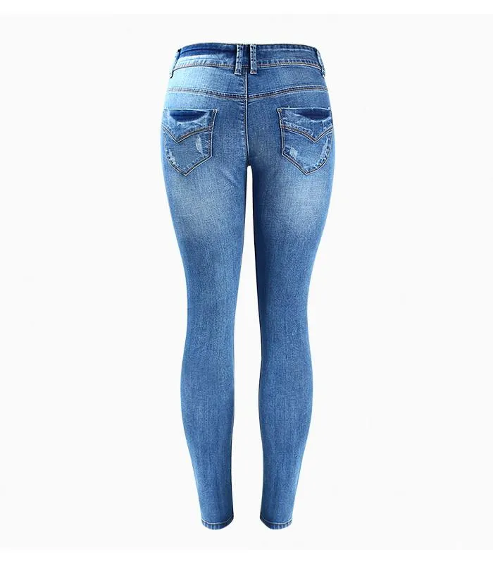 Classic Blue Stretch Skinny Jeans