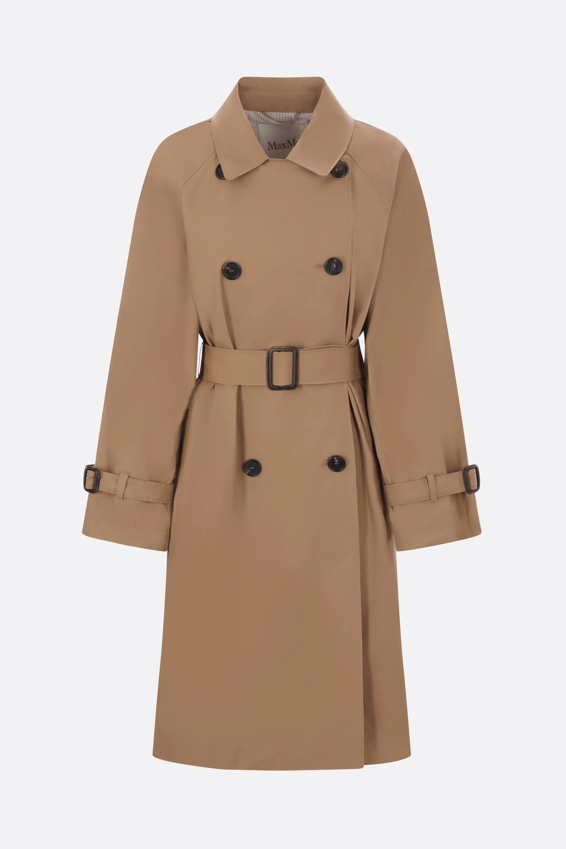 Classic Double-Breasted Twill Trench Coat