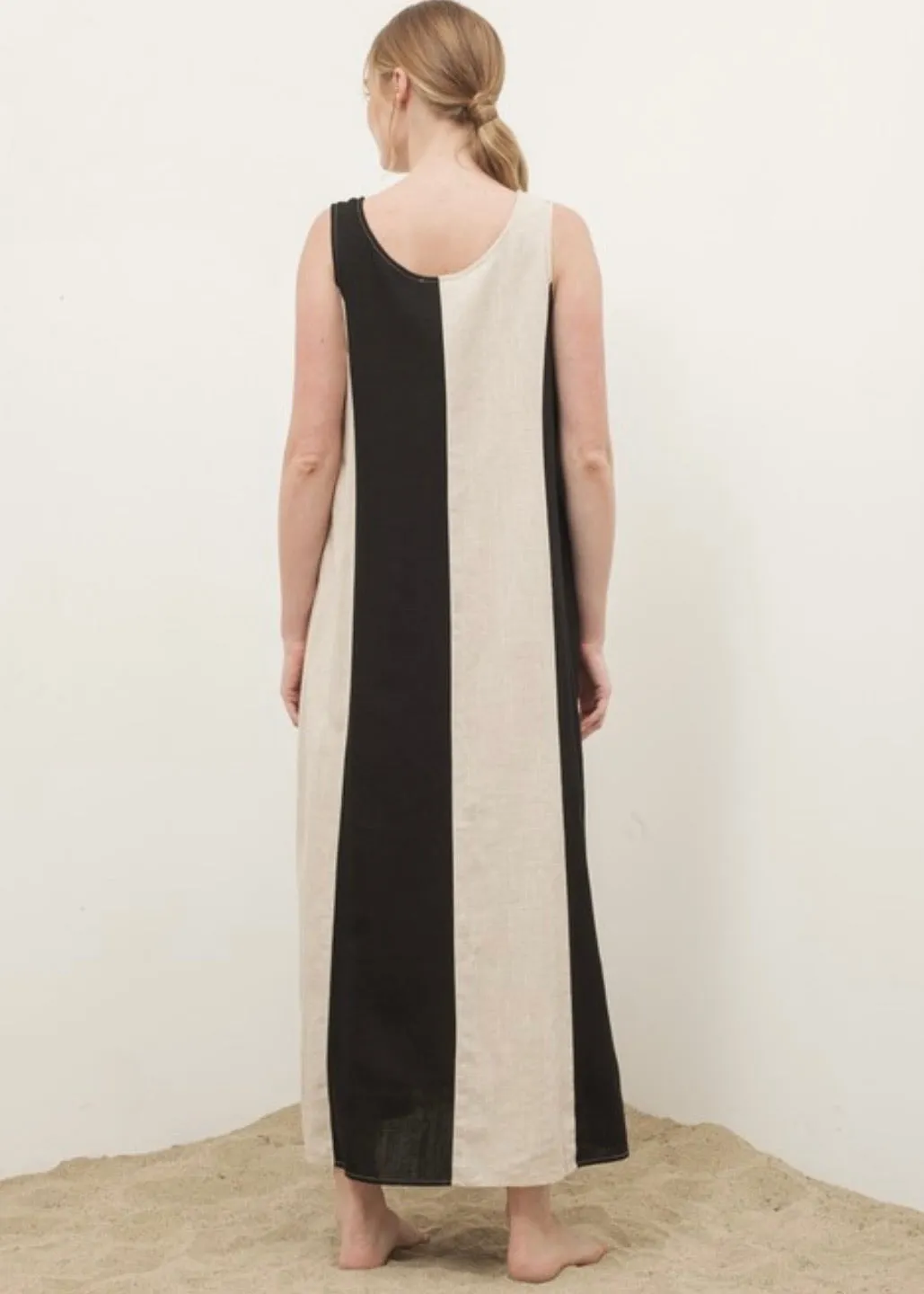 Colorblock Maxi Dress