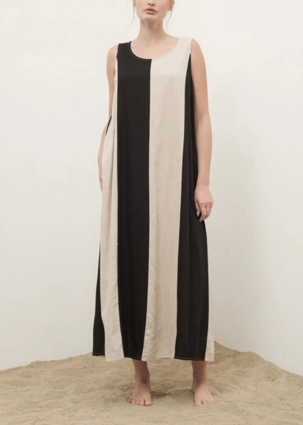 Colorblock Maxi Dress