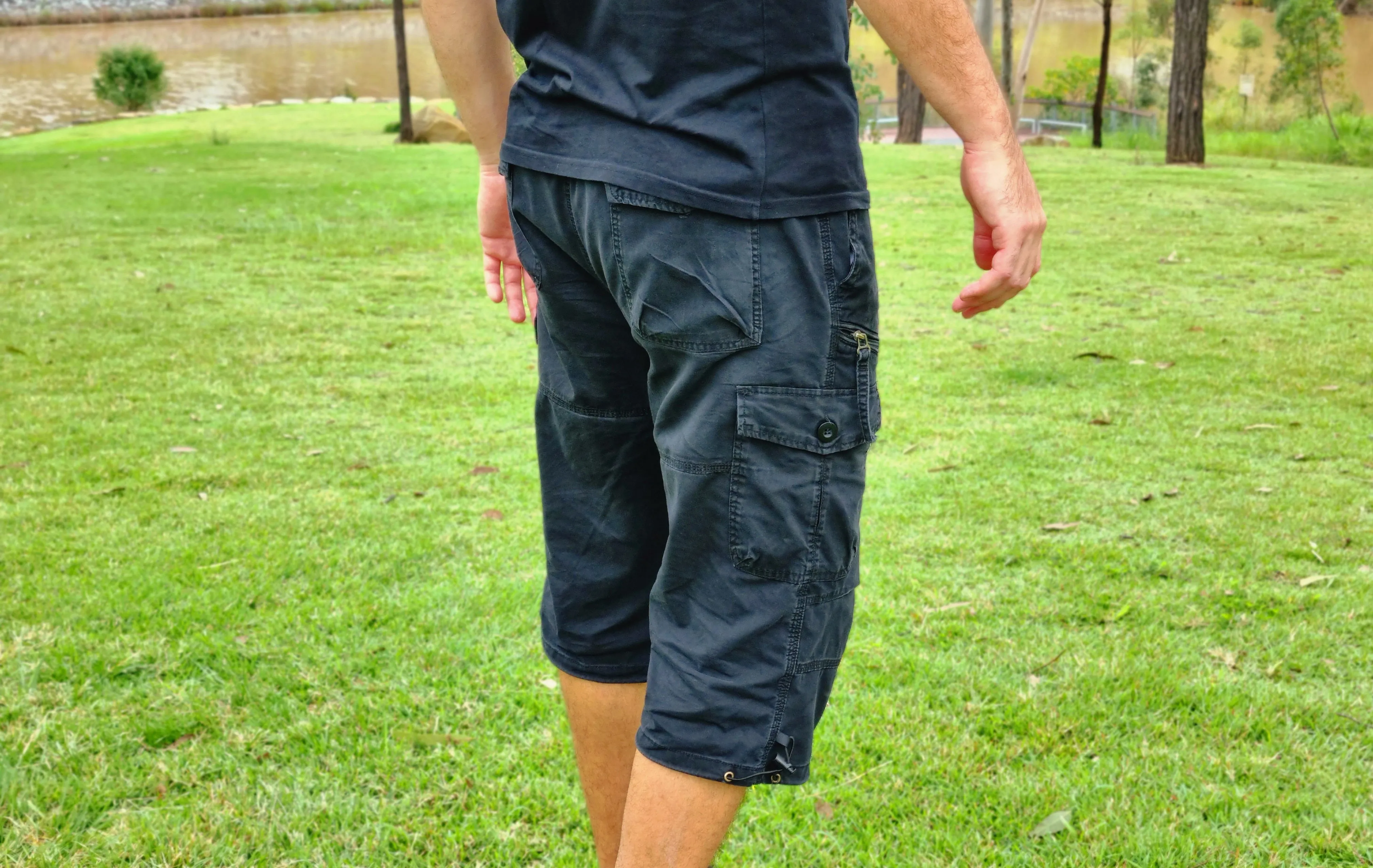 Cotton Cargo 3/4 Shorts