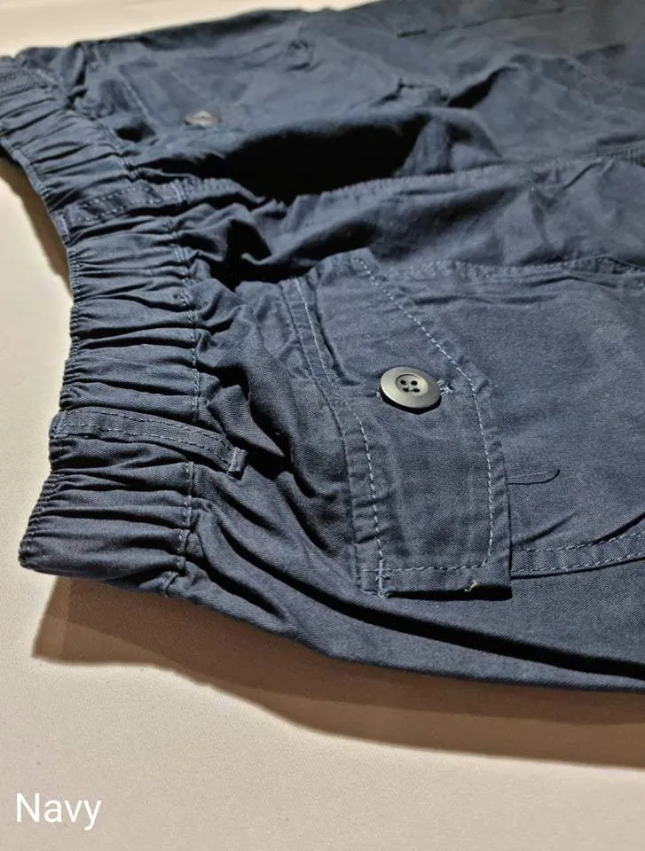 Cotton Cargo 3/4 Shorts