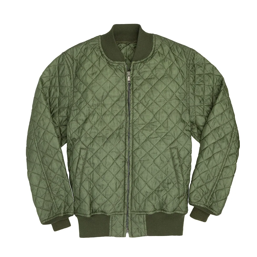 Diamond Quilted Bomber Jacket Z24Y009