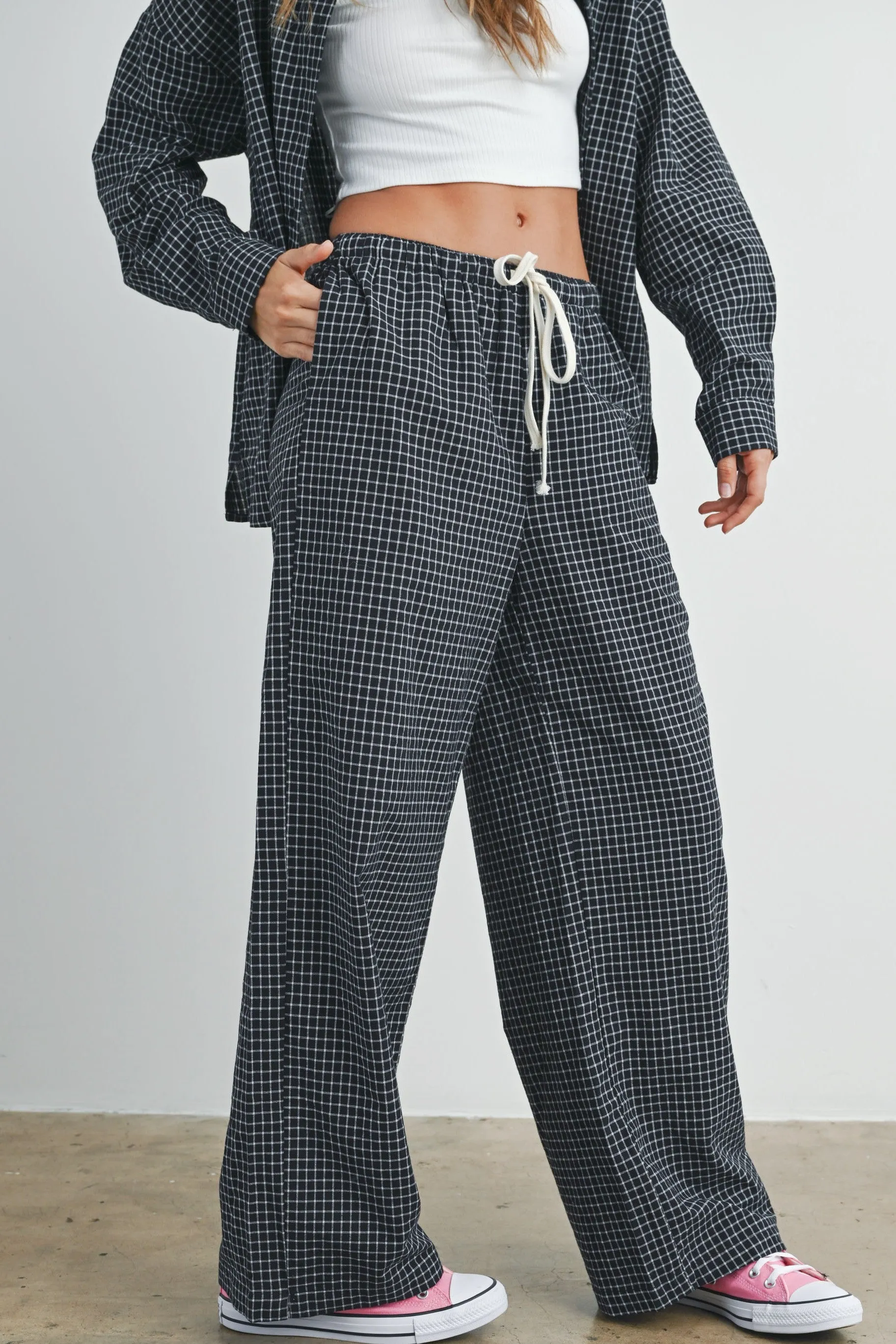 Drawstring Boxer Pants