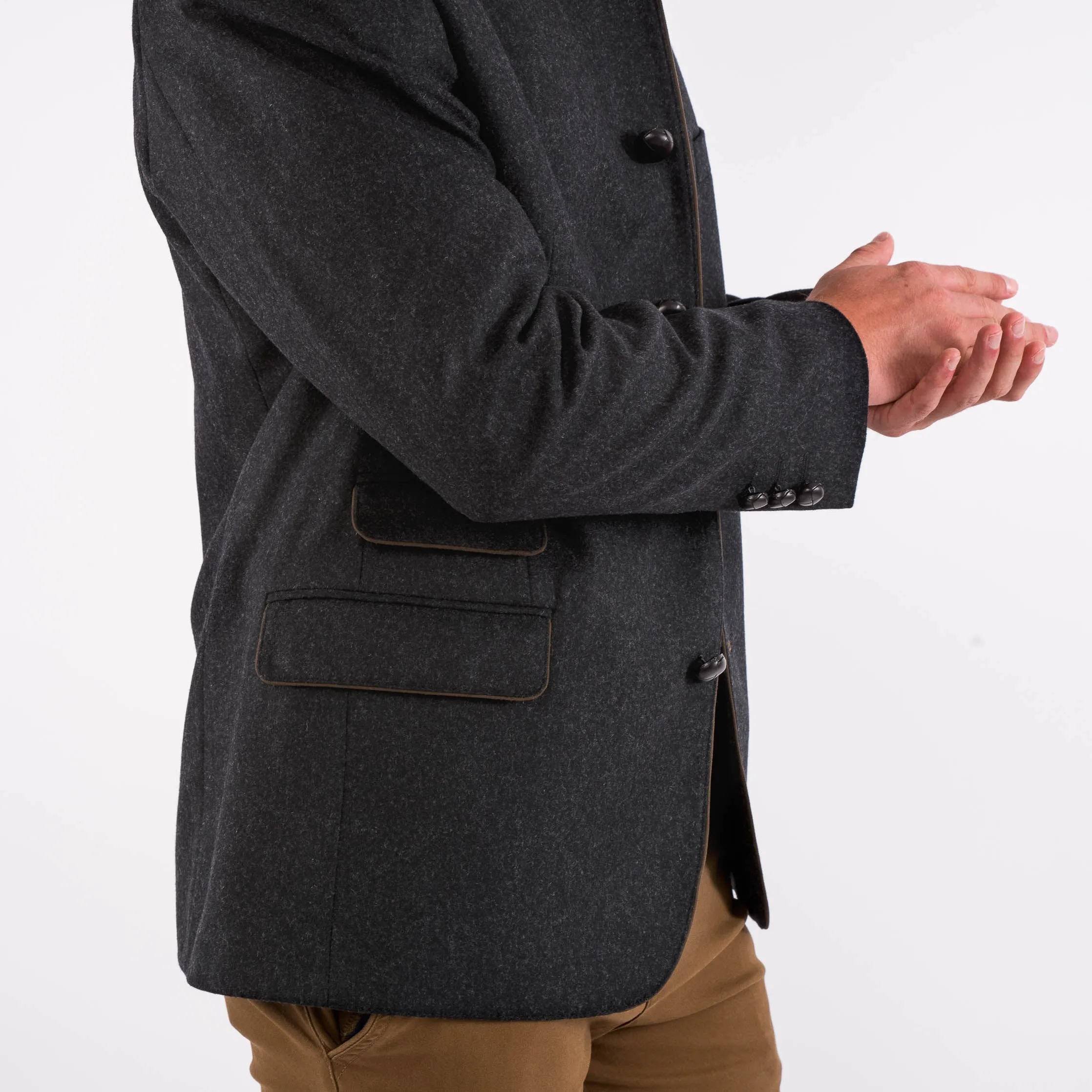 Edward - Classic Austrian Jacket in Charcoal