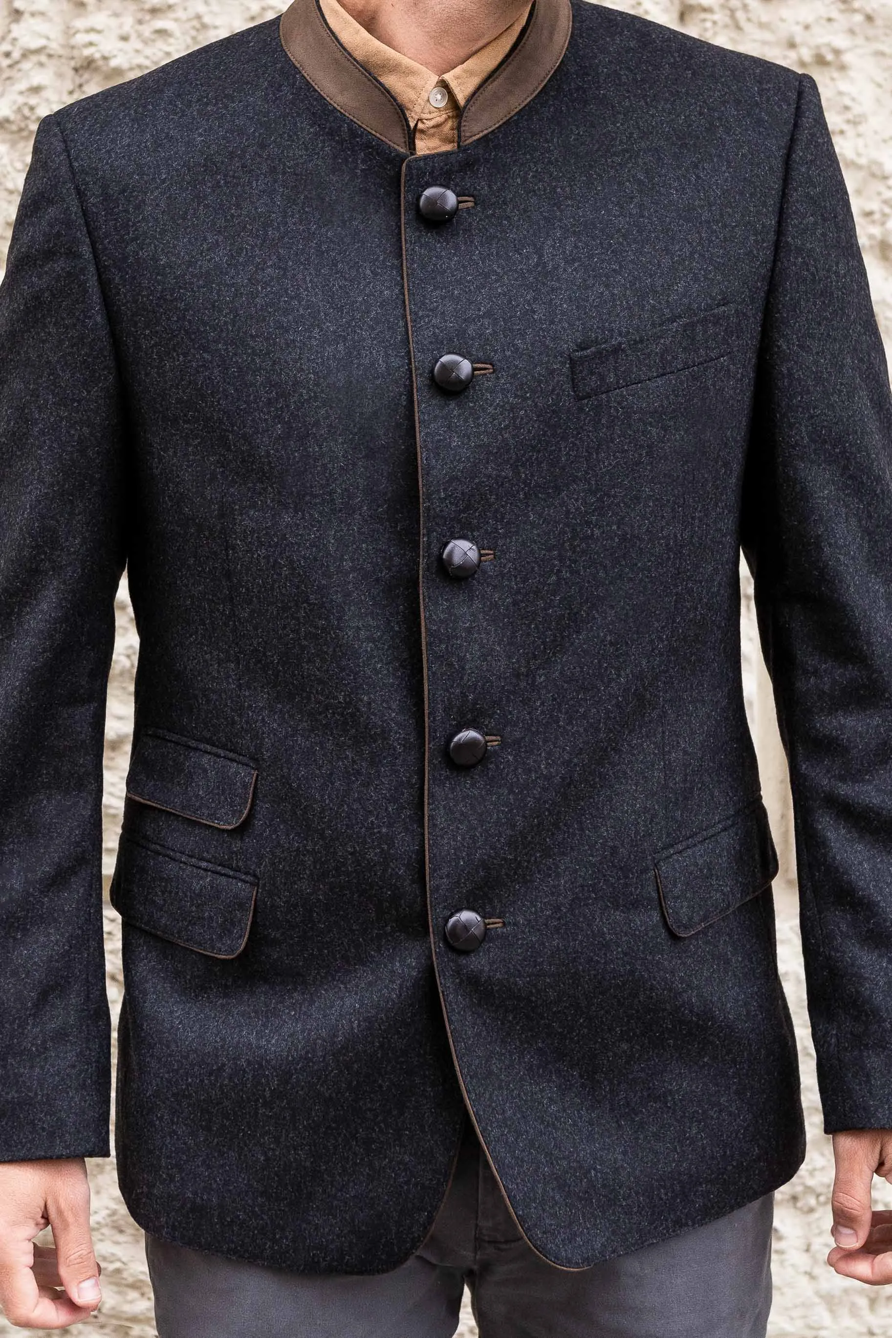 Edward - Classic Austrian Jacket in Charcoal