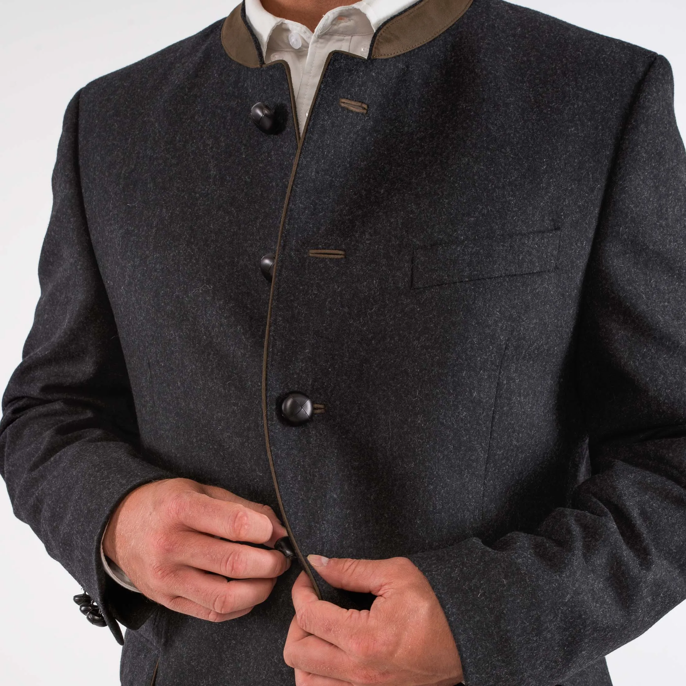 Edward - Classic Austrian Jacket in Charcoal