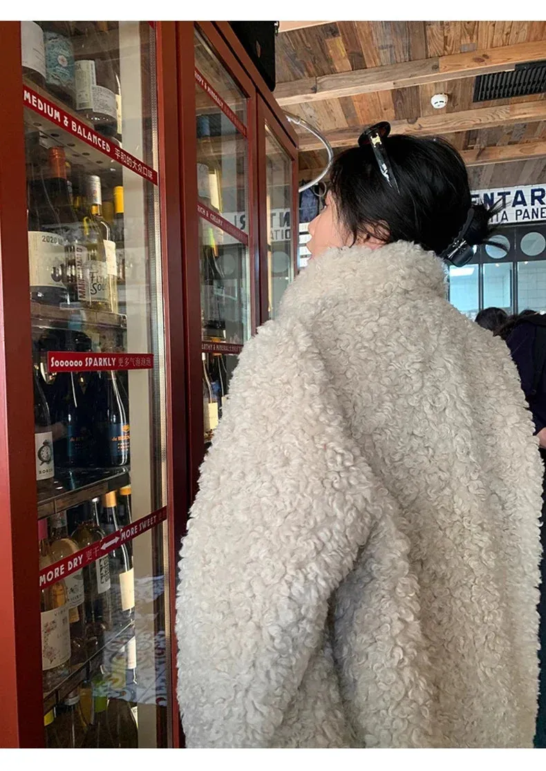 Faux Fuzzy Stylish Fur Long Coat