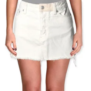 Free People Patchwork Denim Jean Mini Skirt