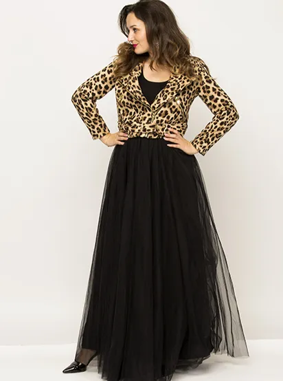 Gala Black Tulle Skirt