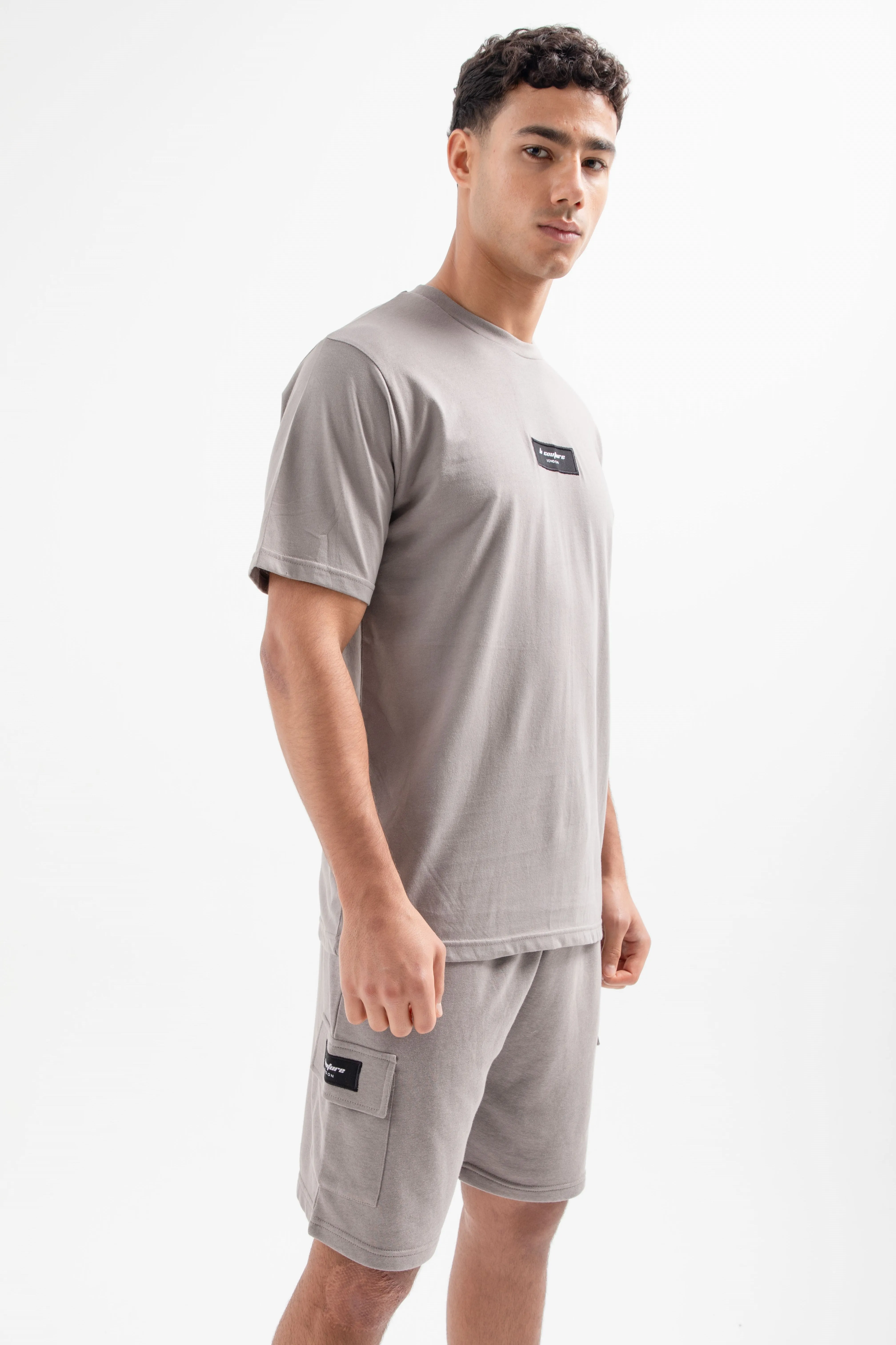 Hampden T-Shirt & Short Set - Dark Grey