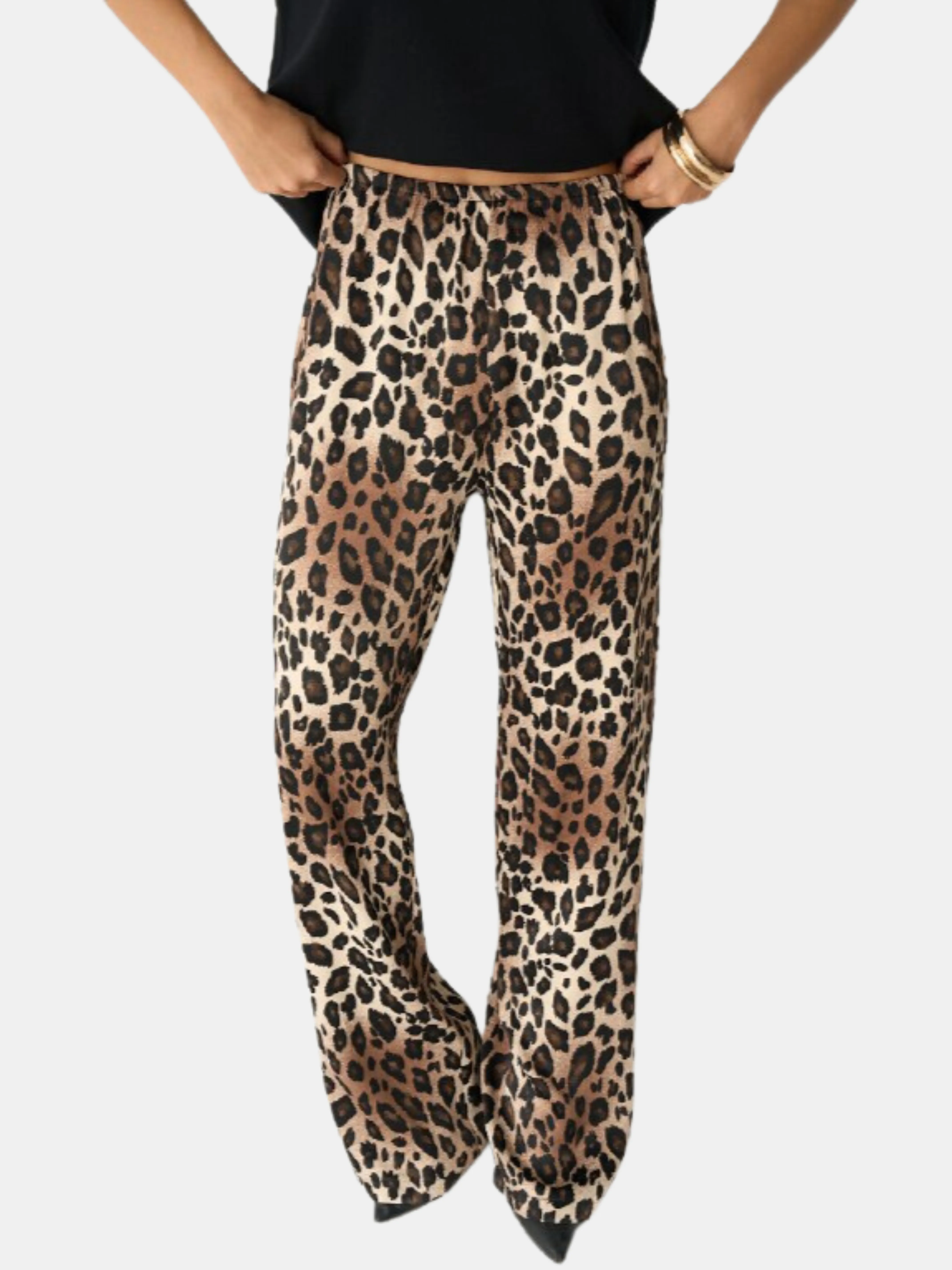 Hannah Leopard Print Pants