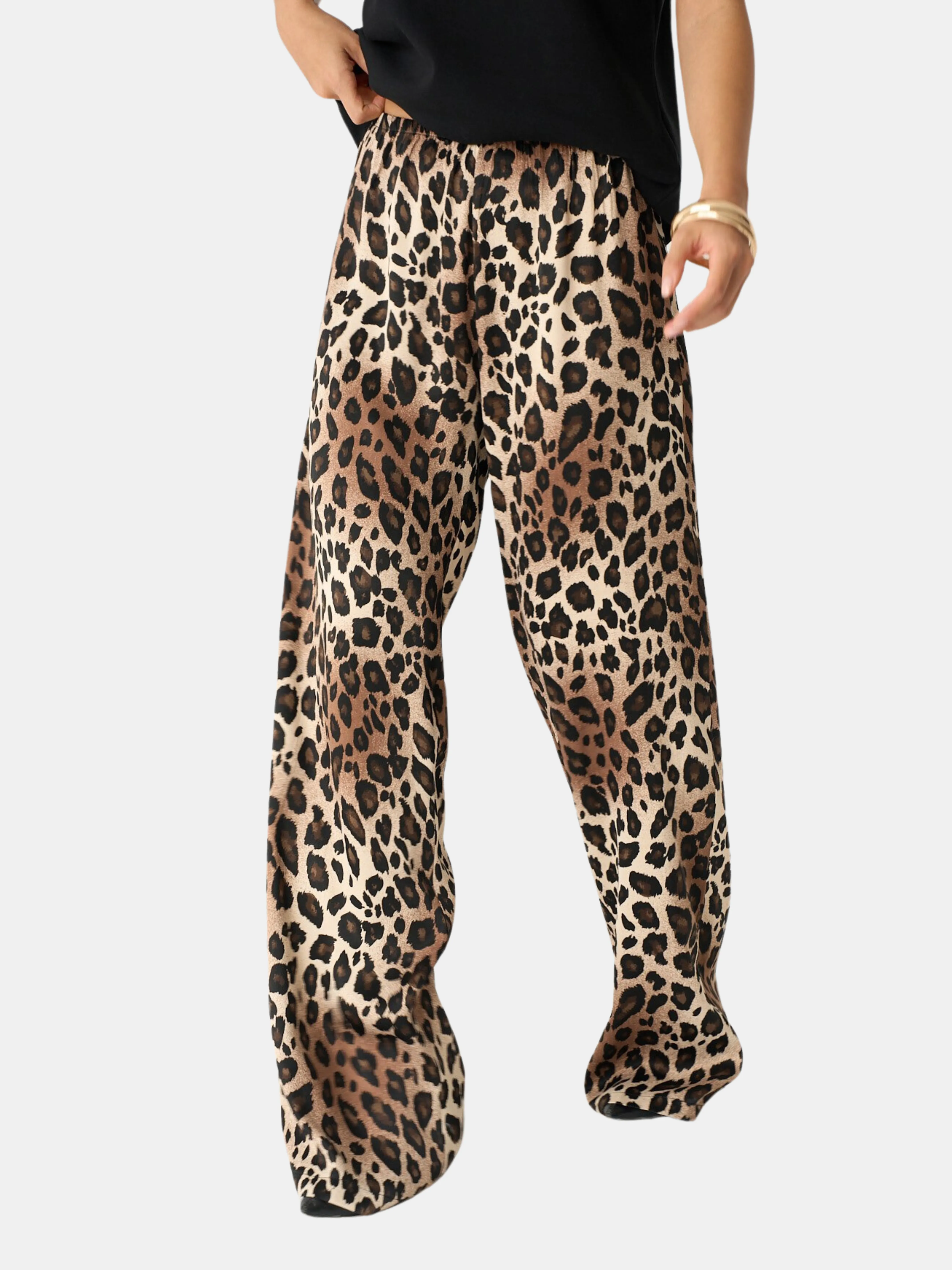 Hannah Leopard Print Pants