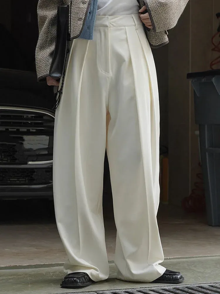 HEYFANCYSTYLE Signature Luxe Pleated Wide Leg Pants