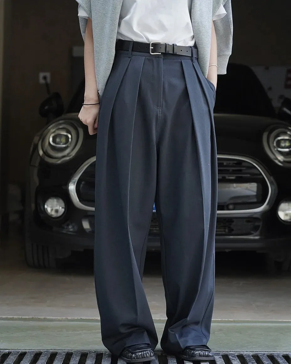 HEYFANCYSTYLE Signature Luxe Pleated Wide Leg Pants