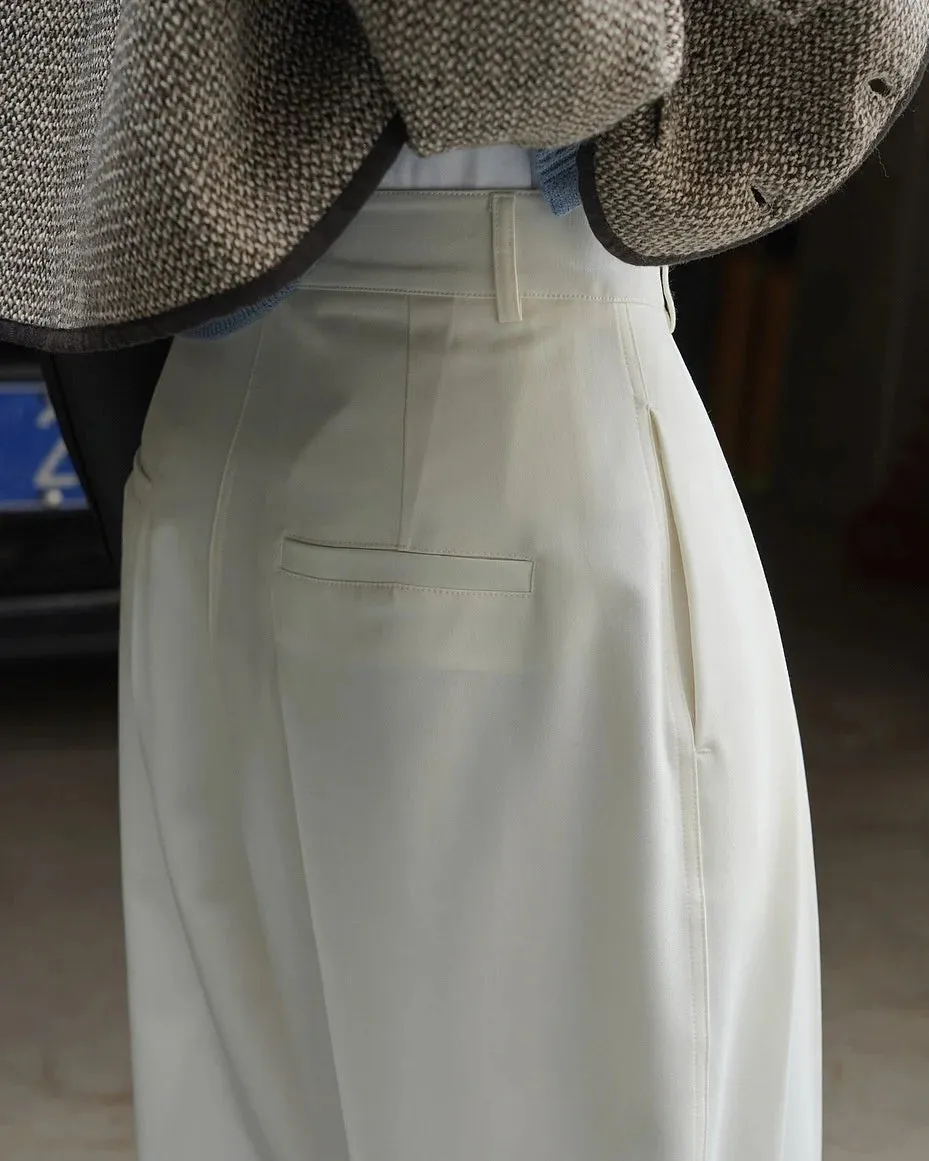 HEYFANCYSTYLE Signature Luxe Pleated Wide Leg Pants