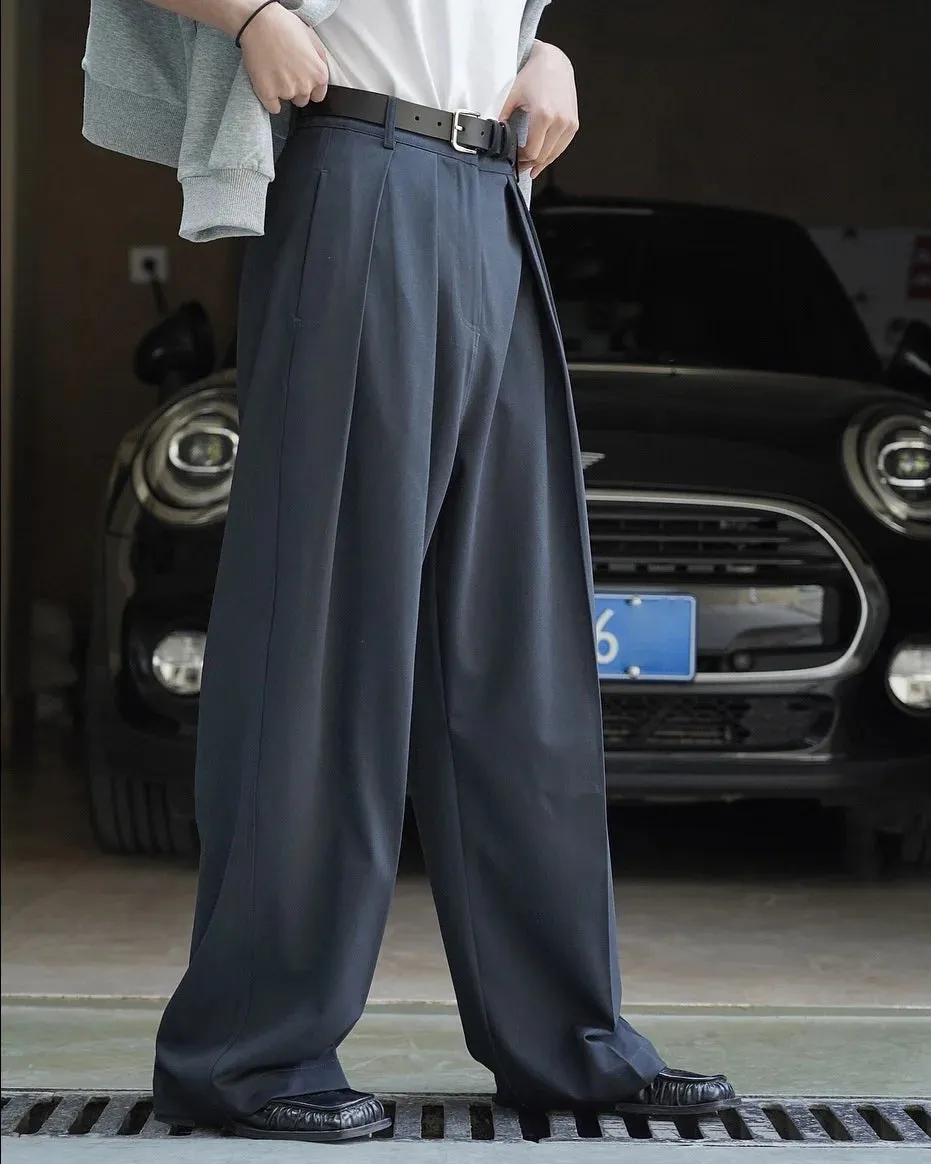 HEYFANCYSTYLE Signature Luxe Pleated Wide Leg Pants