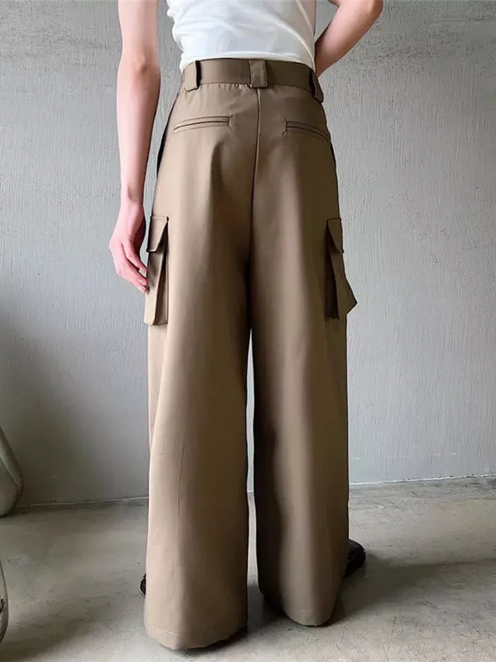 High Waisted Wide Leg Cargo Pants