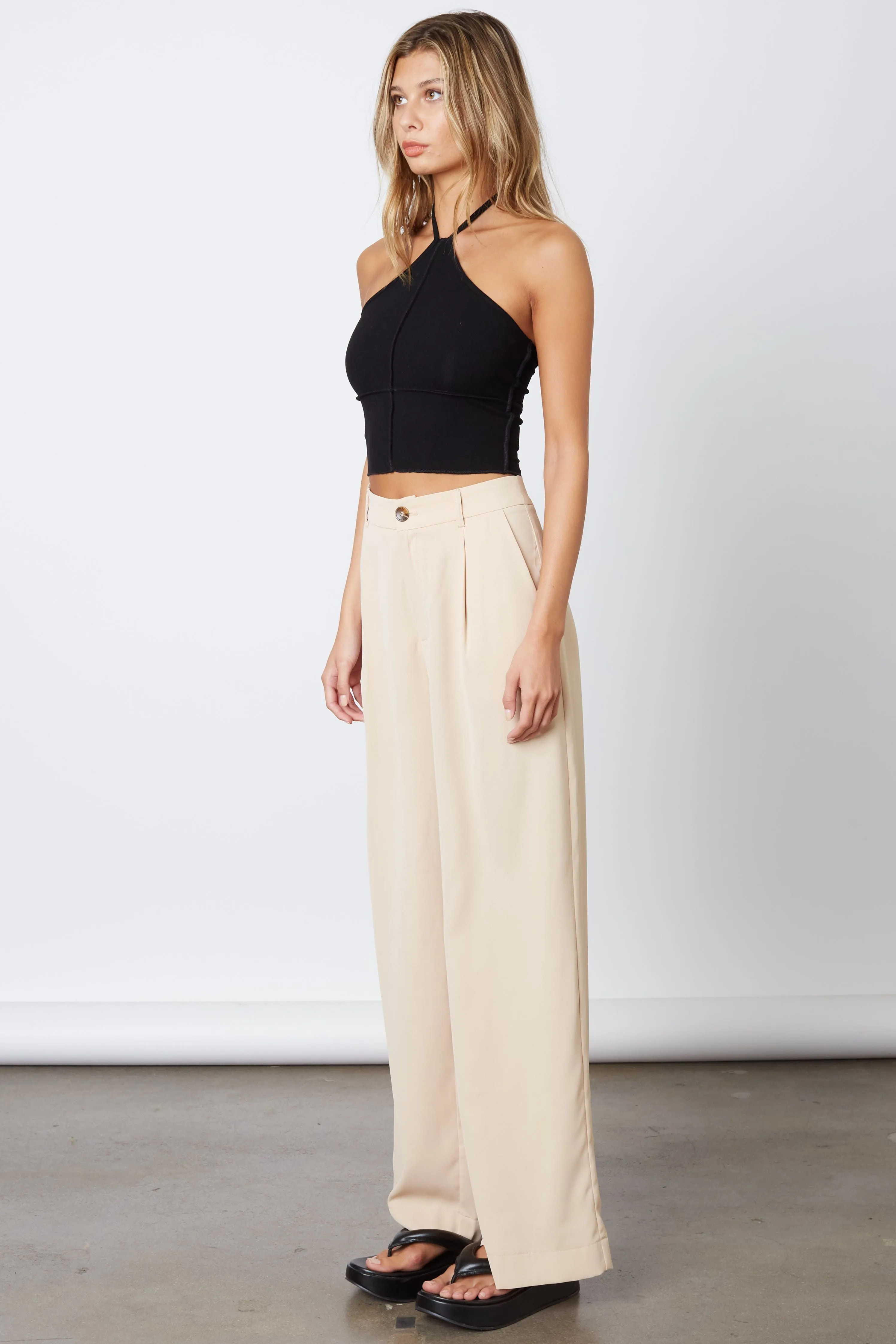 High Waisted Wide Leg Dress Pants