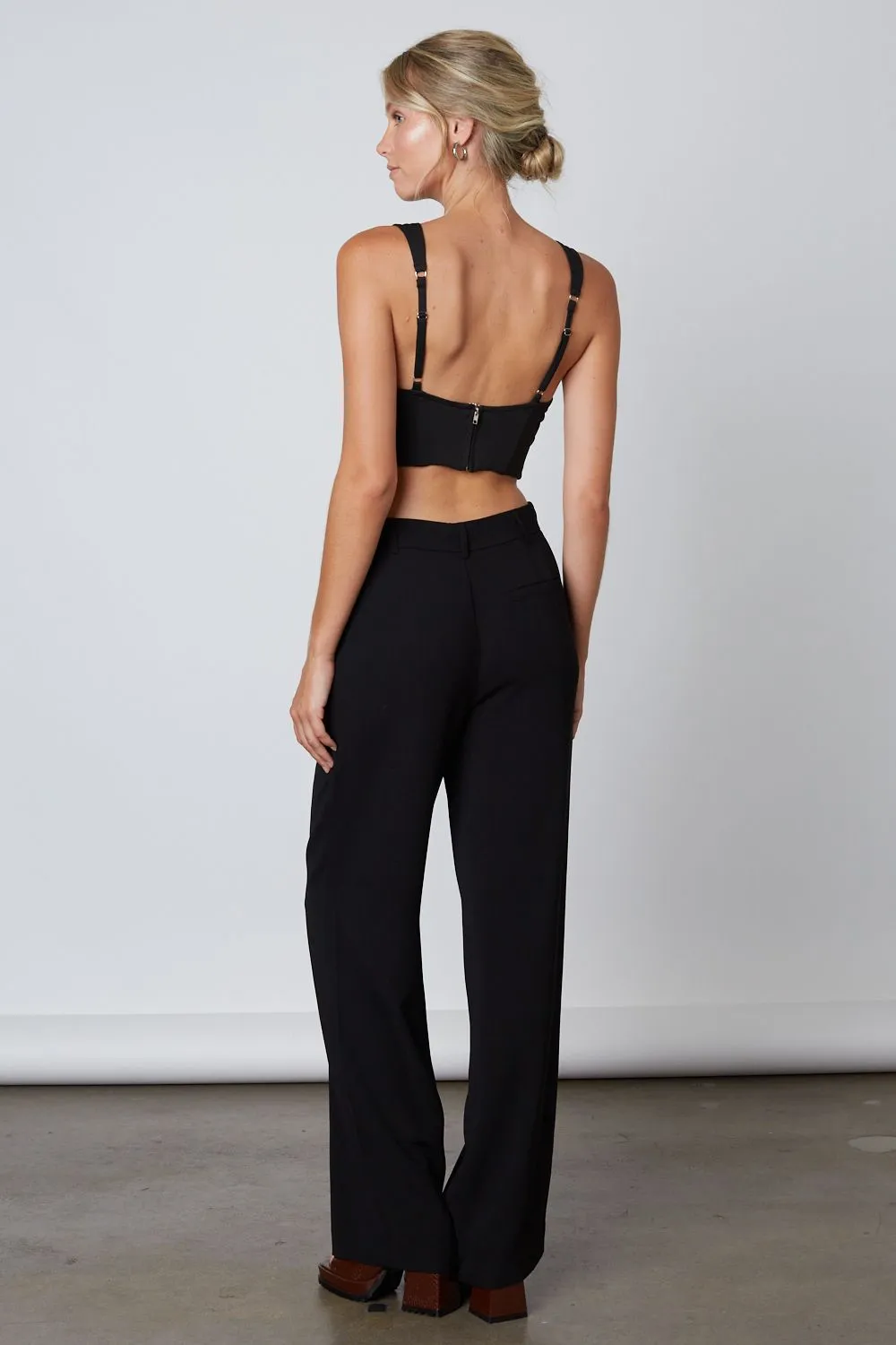 High Waisted Wide Leg Dress Pants