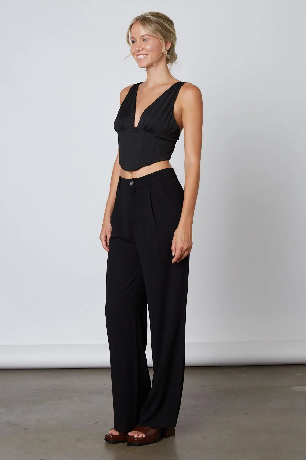 High Waisted Wide Leg Dress Pants