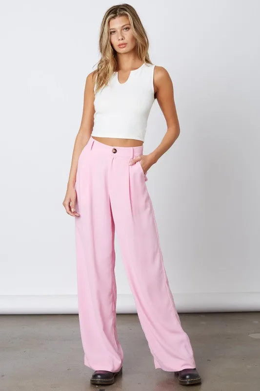 High Waisted Wide Leg Dress Pants