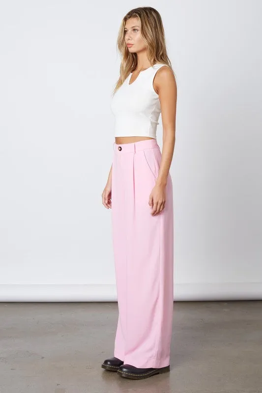 High Waisted Wide Leg Dress Pants