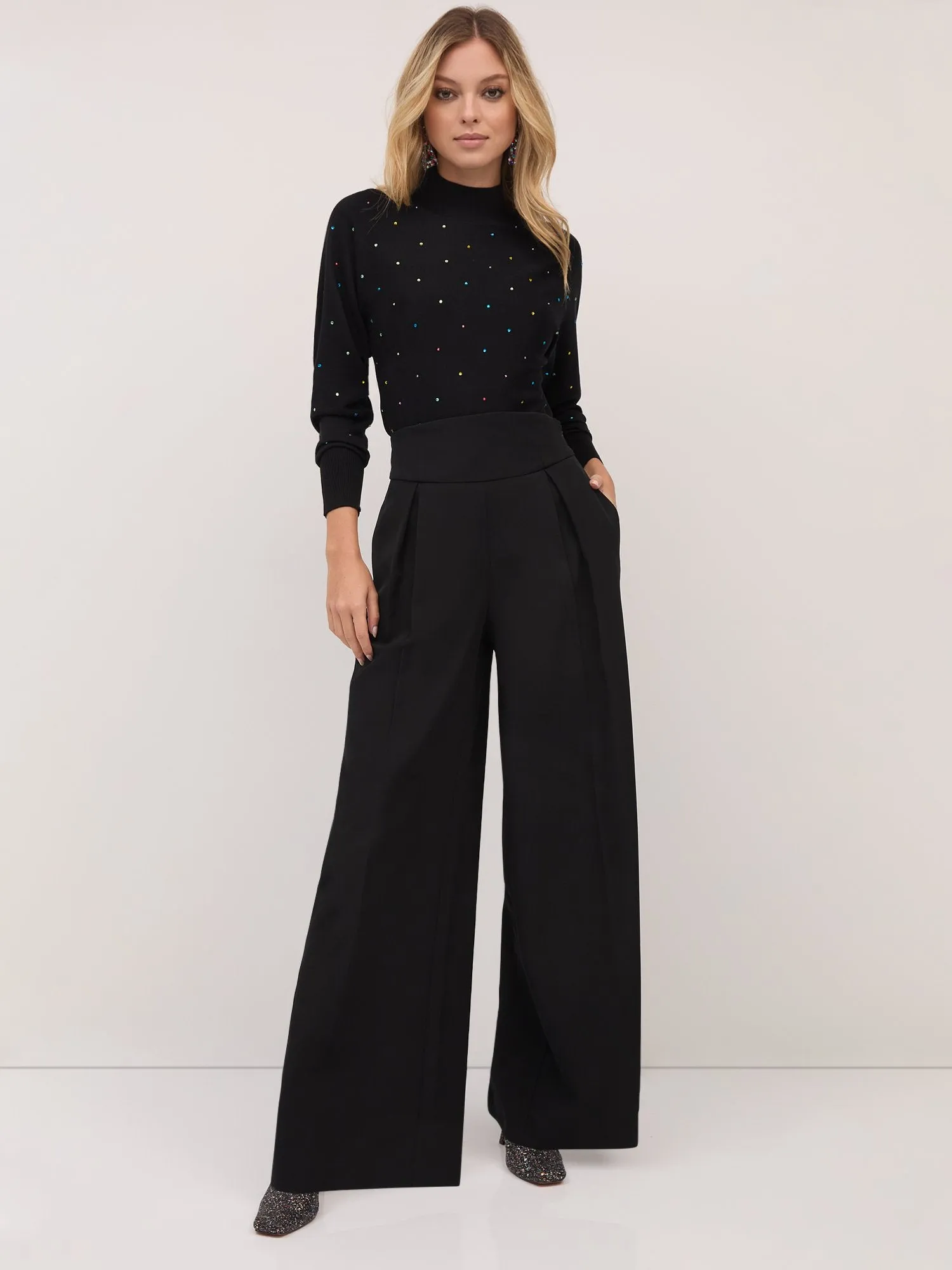 High-Waisted Wide-Leg Pant