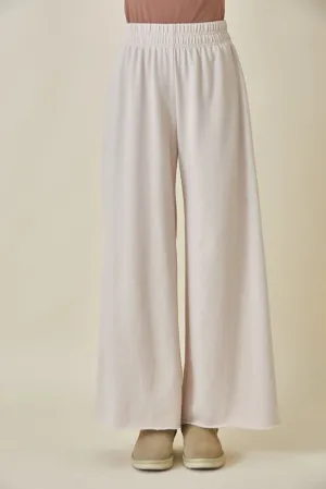 High Waisted Wide Leg Relaxed Fit Lounge Pants Seashell