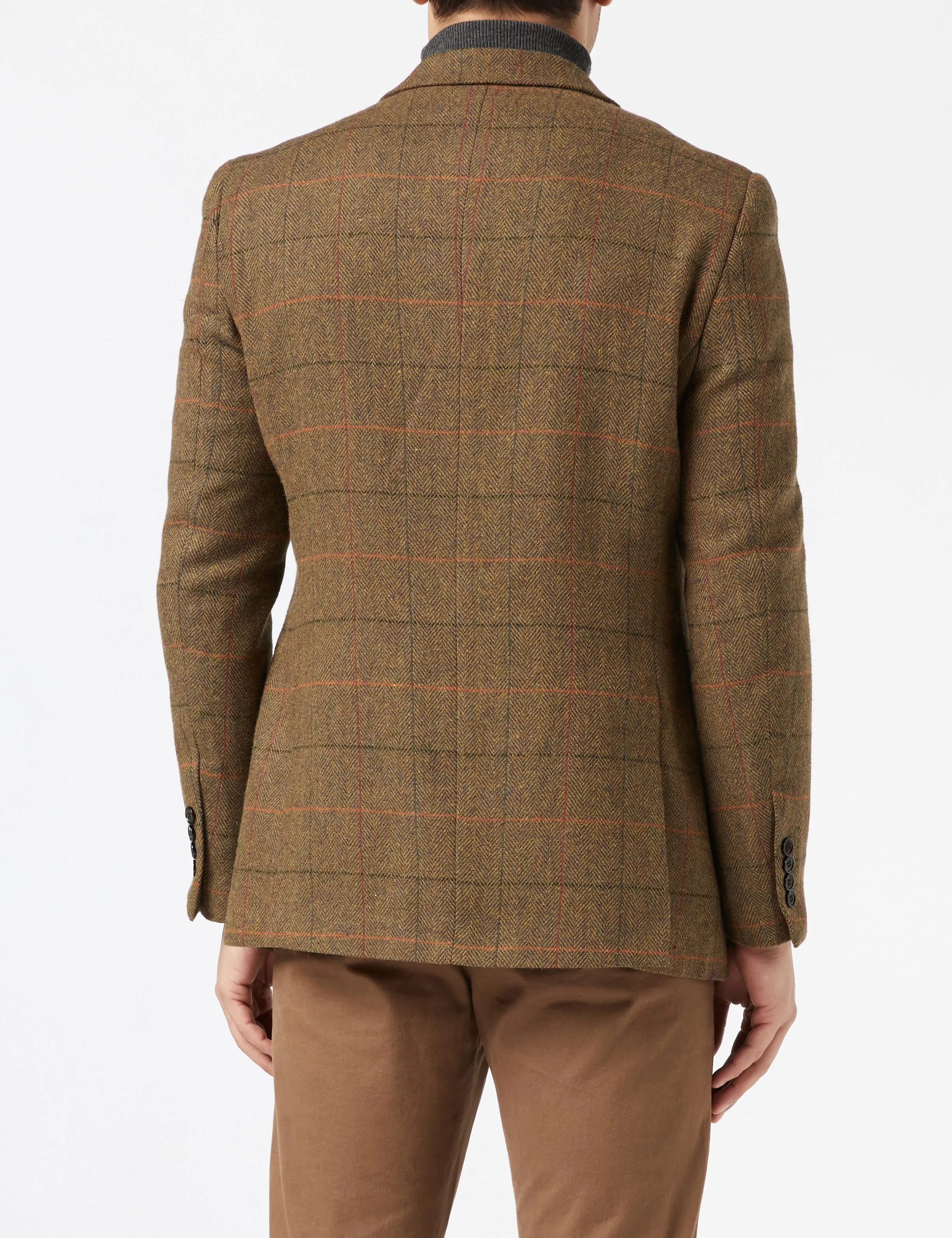 JARVIS - Tweed Check Tan Blazer