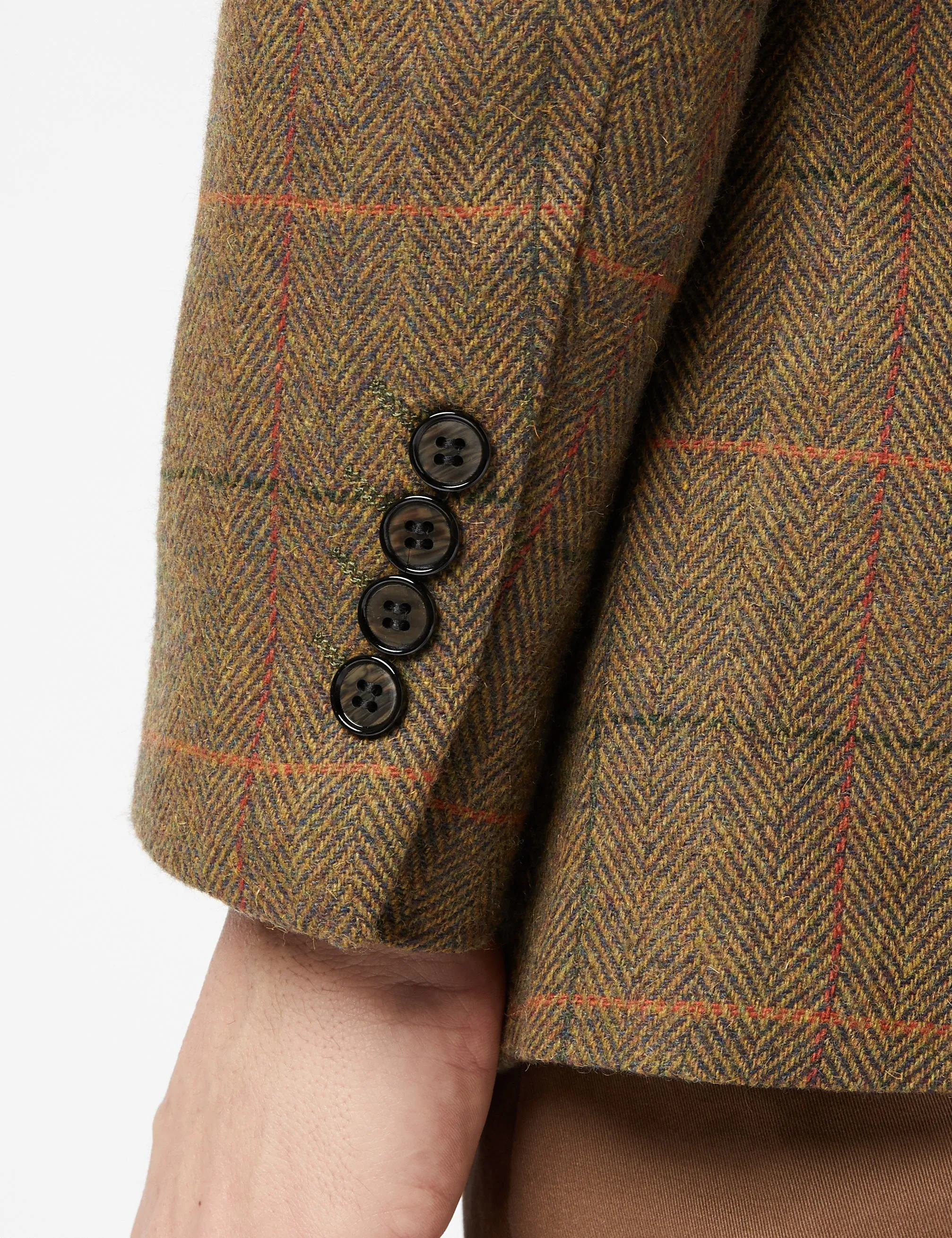 JARVIS - Tweed Check Tan Blazer