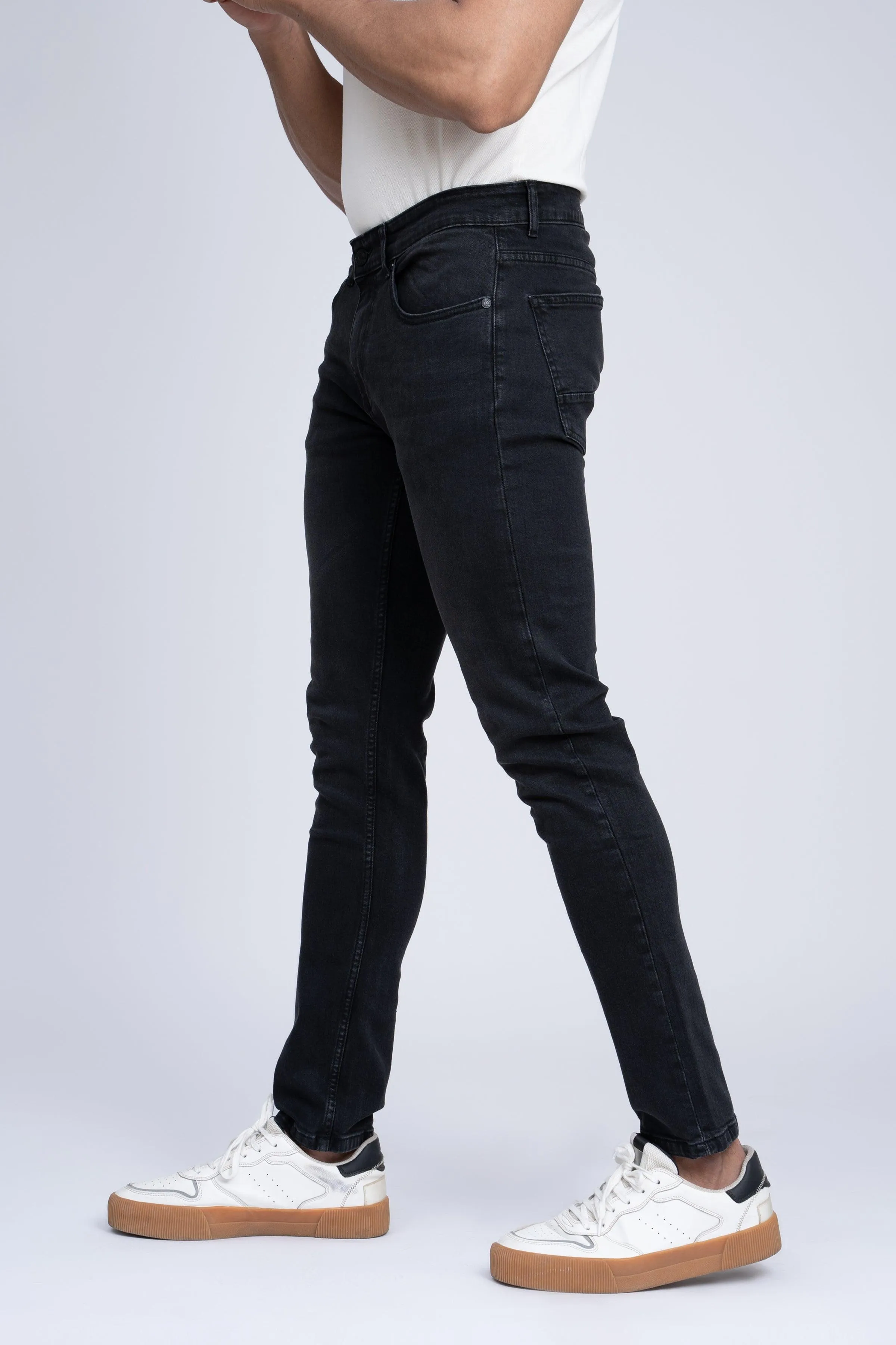 JEAN SLIM LEG CHARCOAL